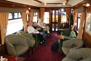 Royal Scotsman's lounge-observation car