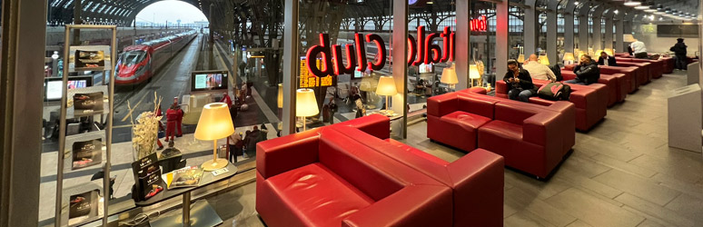Italo club lounge at Milan Centrale