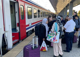 The Sofia-Istanbul train at Sofia