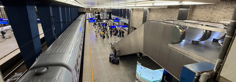 Warsaw Centralna platforms