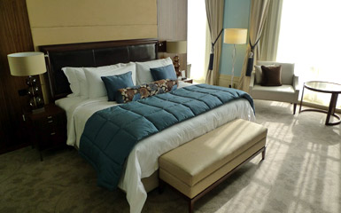 A suite in the main building of the St Pancras Renaissance Hotel